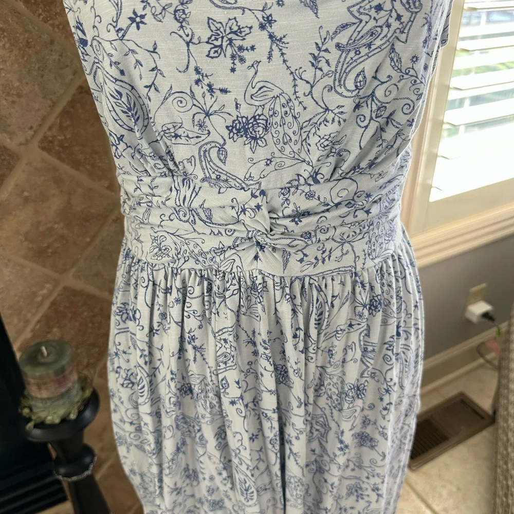 Fresh Produce Blue Floral Sleeveless Dress. - Picture 3 of 7